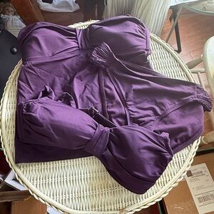 Bisou Bisou Rich Purple swimsuit NWOT
